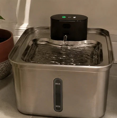 Customer photo of the Whiskerys fountain at home